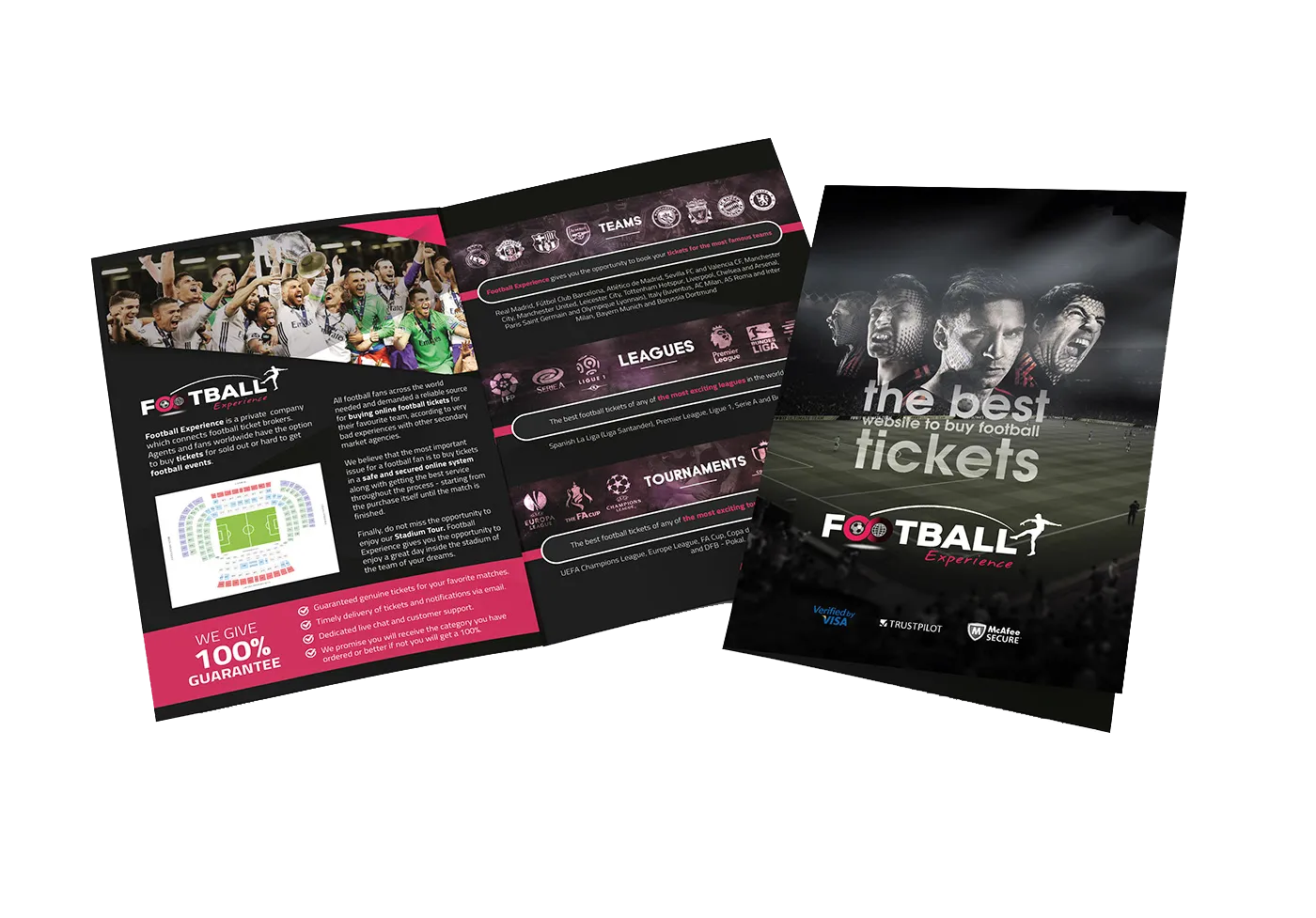 Trifold brochure · Football Experience