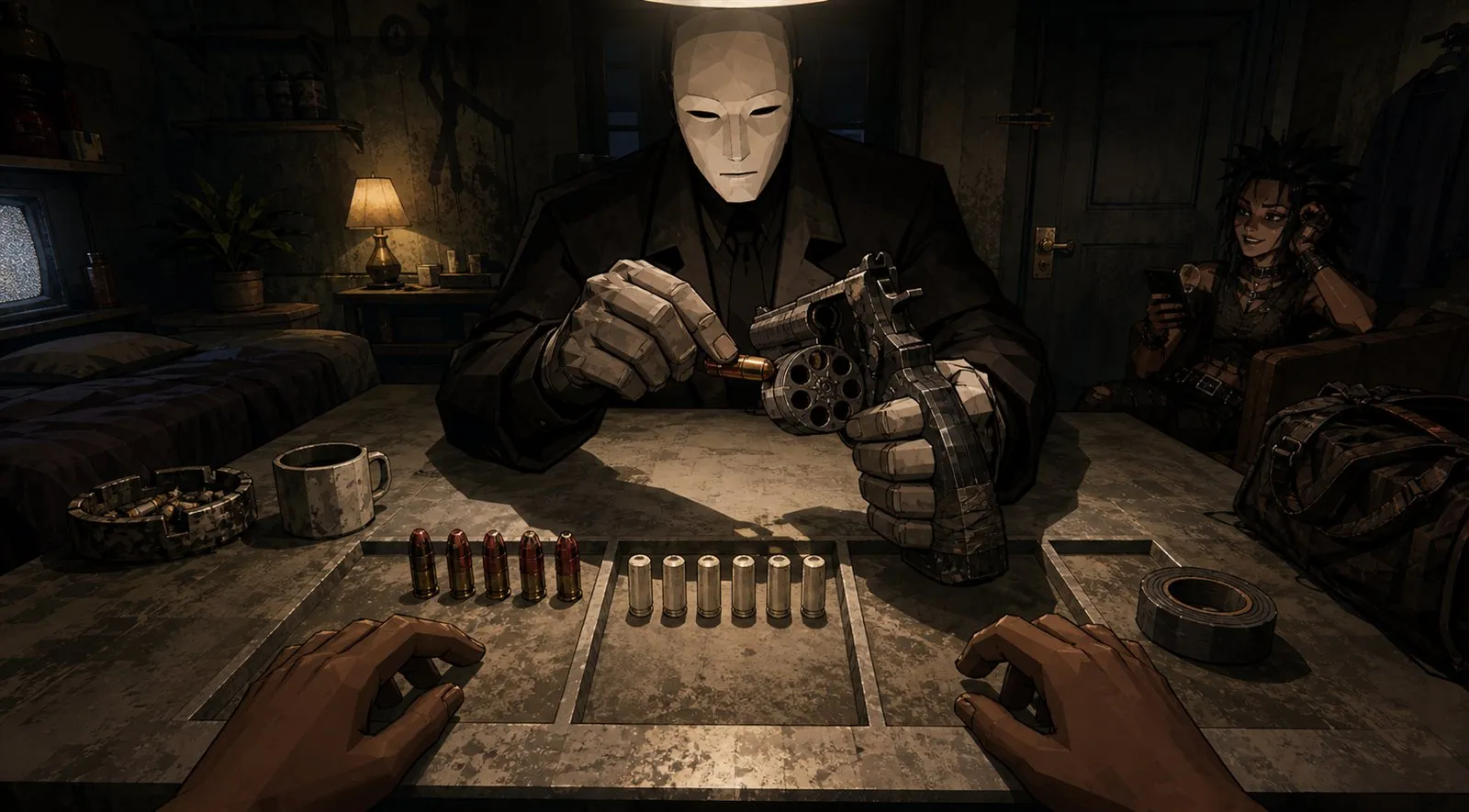 Product keyframe · the loading ceremony: rounds laid out in the open