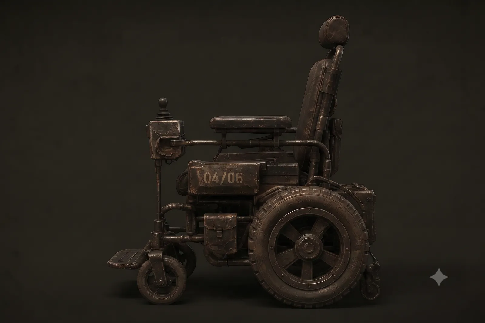 Concept sheet of the motorised wheelchair